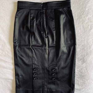 B E B E  Pencil Skirt silk black